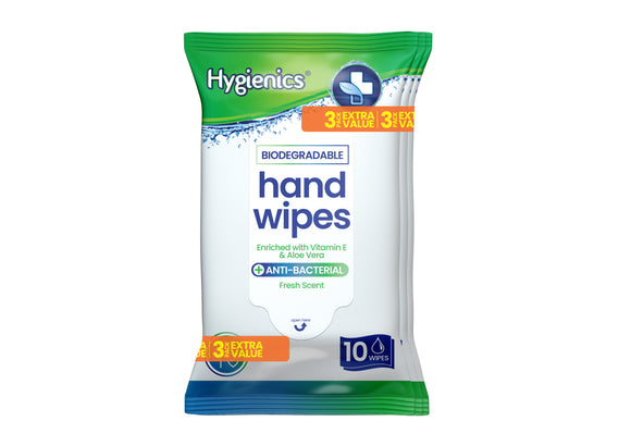 Hygienics Hand Wipes 3x10 Pack