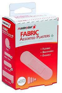 Fabric Plasters Assorted 50 Pack