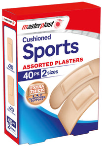 Cushioned Sports Plasters 40 Pack
