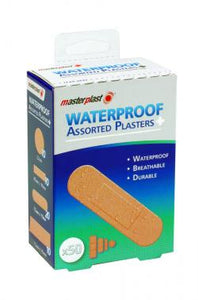 Waterproof Plasters Assorted 50 Pack