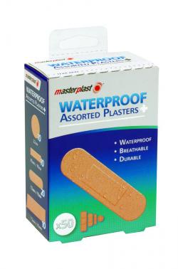 Waterproof Plasters Assorted 50 Pack