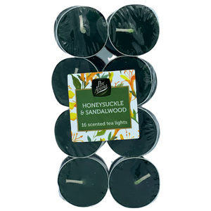 Honeysuckle & Sandalwood Scented Tea Lights 16 Pack