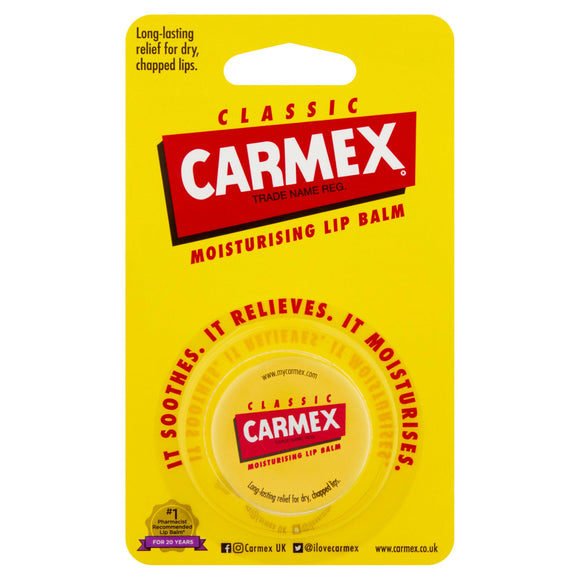 Carmex Classic Moisturising Lip Balm Pot 7.5g