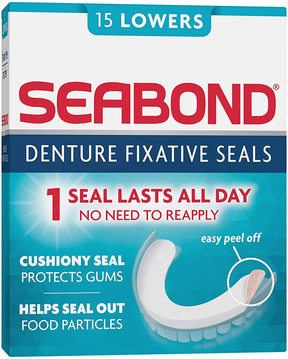 Seabond Denture Fixative Seals Original Lowers - 15